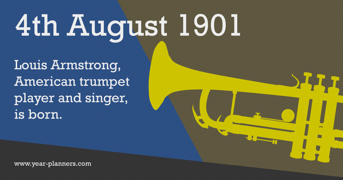 August 4th – Calendar Event