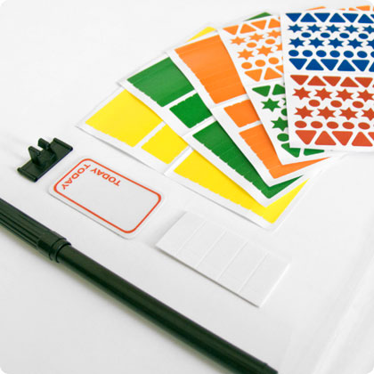 Pens and stickers for planners