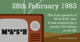 February 28th - Calendar Event
