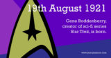 August 19th – Calendar Event