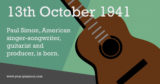 October 13th – Calendar Event