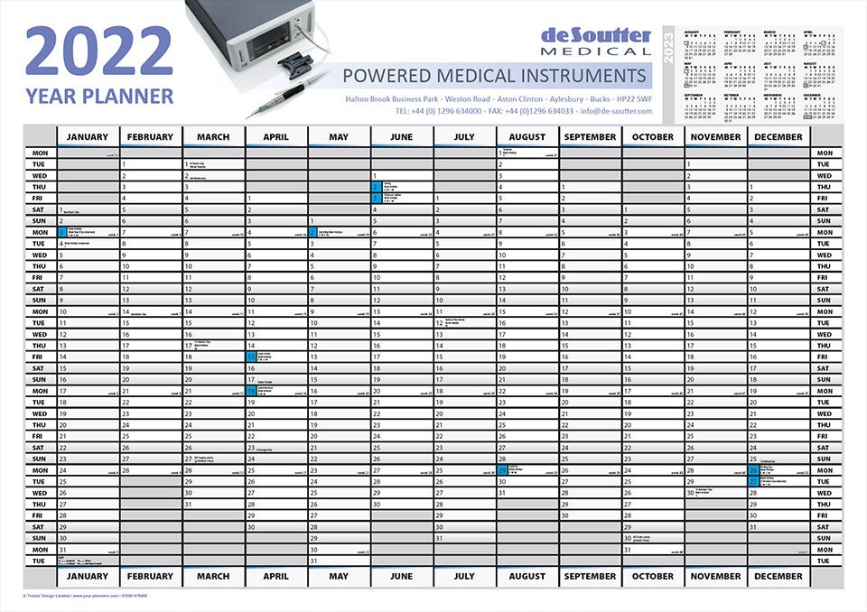 Tinstar Year Planner Example