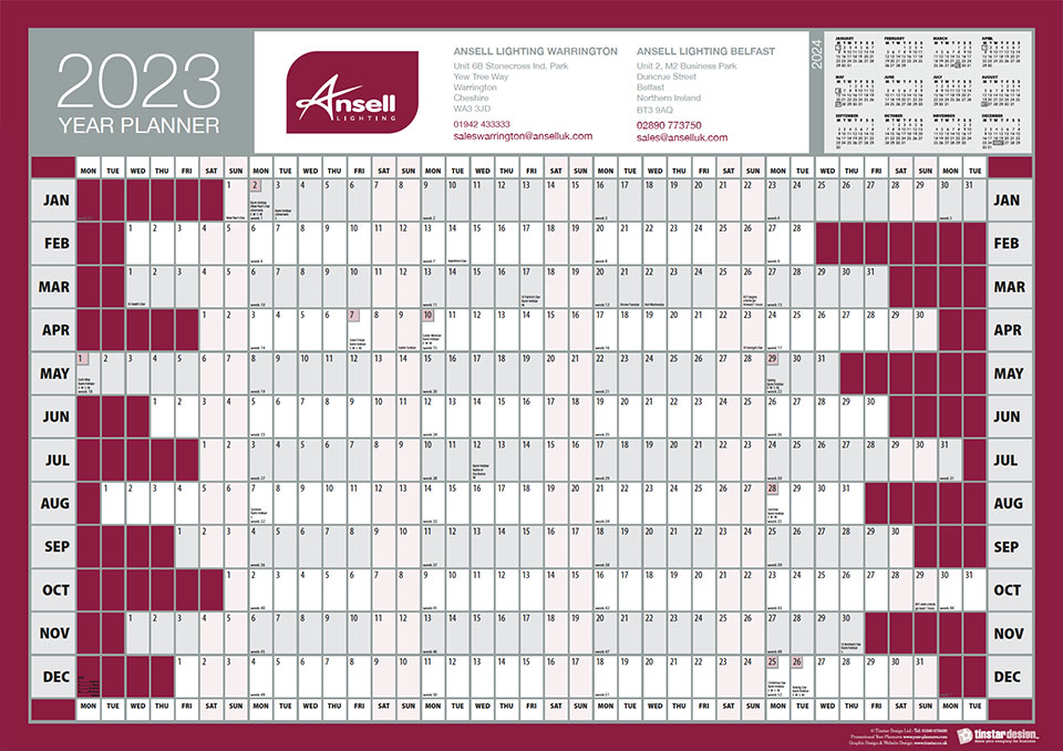 Tinstar Year Planner Example